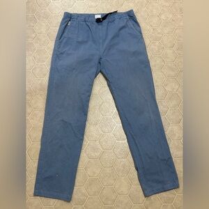 Men’s Medium Gramicci Blue 100% Cotton Heavy Duty Belted Gusset Crotch G Pants